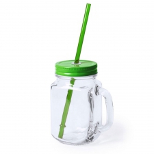 Słoik do picia 500 ml ze słomką