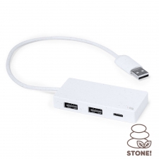 Hub USB i USB-C z ekstraktu z kamienia
