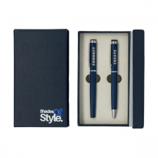 Zestaw piśmienniczy Felicite, granatowy