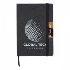 Notes A5, w oprawie z materiału RPET, Westminster, czarny